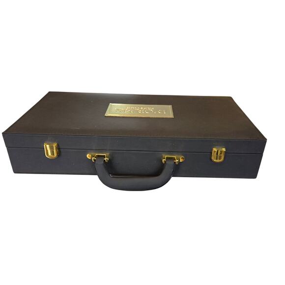 Couture Black & Gold Briefcase | D’OR 24K Prestige Vanity Organizer | Gift Box - Picture 9 of 13